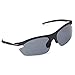 NAGA Sports Pioneer Model UV400 Sports Sunglasses - (Non Polarized Normal Grey Lens Black Frame)