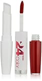 Maybelline SuperStay 24 2-Step Liquid Lipstick Makeup, Keep Up The Flame, 1 kit