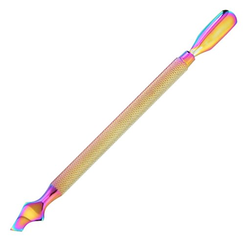 CSSD Cuticle Pusher UV Gel Polish Soak off Remover Nail Art Manicure Trimmer Tool (C)