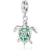 MZC Jewelry Ocean Tortoise Sea Turtle Charm Mother Daughter Mom Son Animal Dangle Beads for Bracelets Sister Birthday