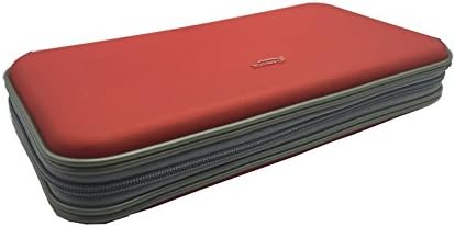 Wismart 80 Capacity Heavy Duty CD/VCD/DVD Case Storage Organizer Wallet (Red)