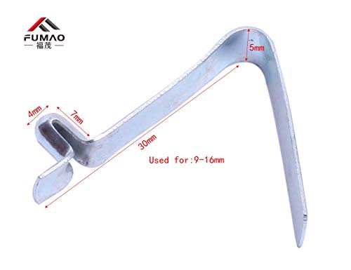 image for FUMAO Manufacture Supply 10Pcs V Shape Metal Spring Clip Used for 0.28