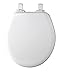 MAYFAIR 883SLOWA 000 Toilet Seat with Built-in Potty Training Seat will Reduce Clutter, Slow Close and Never Loosen, ROUND, Durable Enameled Wood/Long Lasting Plastic, White