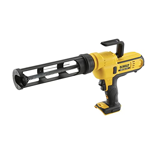 Dewalt 18 Volt Akku-Kartuschenpistole DCE560N (fuer 300 – 310 ml Kartuschen, hoher Auspressdruck von 454 kg, Vollmetall-Getriebe, praezise Regulierung der Auspressmenge, ohne Akku und Ladegeraet)