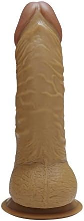 7.5 Inch Realistic Huge D-i-l-d-ò &amp; Safe Material silicone D-i-l-d-òs toy with Hands-Free Suction Cup Big D-i-l-d-ò for Beginner Coffee 05a