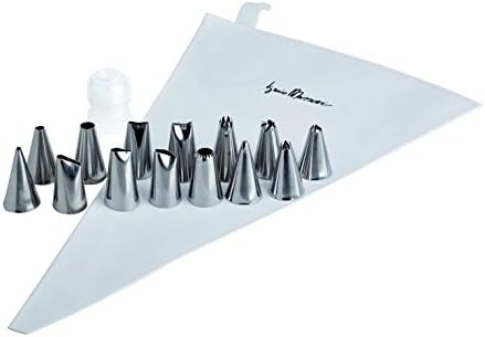 Massari Professional Pastry Icing Set with 14 Stainless Steel Icing Tips