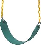 Jungle Gym Kingdom Swing Seat Heavy Duty 66" Chain Plastic Coated - Playground Swing Set Accessories Replacement | Green
