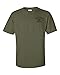 All Things Apparel Navy Seal Team-10 Front & Back Men's T-Shirt - XL Military Green (ATA726)