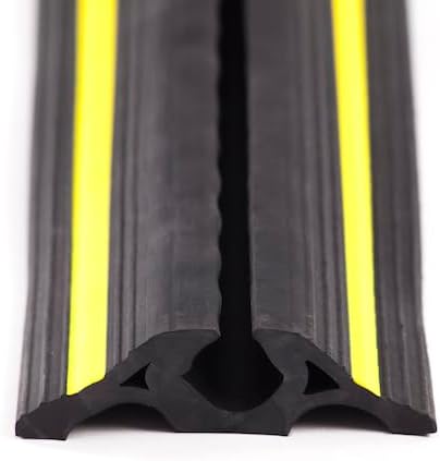 The Ramp People Floor Cable Protector 20x20mm 2000kg Capacity 1m Rubber