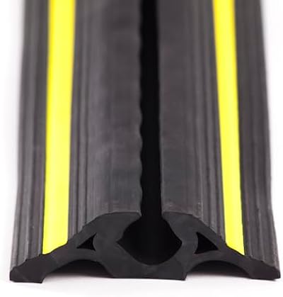 The Ramp People Floor Cable Protector 20x20mm 2000kg Capacity 1m Rubber