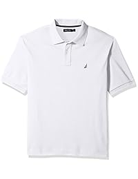 Náutica Camiseta estilo Polo de algodón suave para hombre, de manga corta, lisa, ajuste clásico
