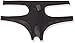 Rene Rofe Women's Cut It Out Crotchless Panty, Black, Medium / Large