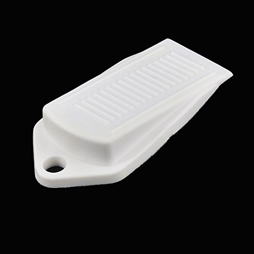 uxcell Rubber Doorstop Home Office Door Stop Wedge Safety Stopper White
