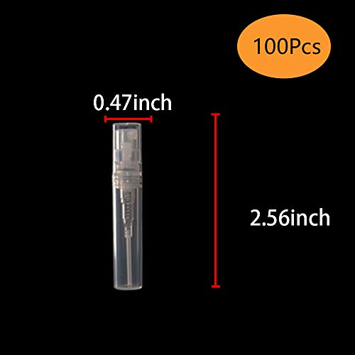 MorningRising Sayhi 100pcs 3ml Mini Spray Bottle Portable Cute Perfume Mouthwash Atomizer