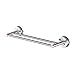 KES Suction Cup Double Towel Bar SUS 304 Stainless Steel No Drill Wall Mount Contemporary Bathroom Accessory Clothes Organizer Shelf Rack Brushed Finish 40 CM or 16-Inch, A6201S40