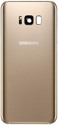 QSTREAM New Back Glass Replacement for Samsung Galaxy S8 &amp; S8 PLUS (All Carriers) Rear Cover Glass Panel Case Housing with Adhesive Preinstalled Repair Part (gold)