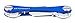 KEYSMART Key Holder for Keychain - Compact Key Organizer for Key Chain, Minimalist Clutter-Free EDC Keychains, Key Ring for Car Fobs Key Chains, Expandable (Up to 8 Keys, Blue)