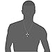 Jstyle Jewelry Stainless Steel Cross Necklace Pendant for Men Byzantine Chain Necklace Boys 5mm 22 Inch