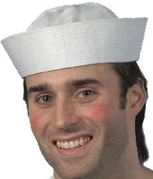 Smiffy's Men's Doughboy US Sailor Hat, White, One Size, 5020570000892