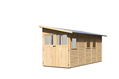 Unbekannt Karibu Gartenhaus Wandlitz 5 Natur 19 mm – Bild 3