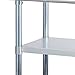 ROCKPOINT Stainless Steel Table for Prep & Work 24x30 Inches, NSF Metal Commercial Kitchen Heavy Duty Table with Adjustable Under Shelf and Table Foot for Restaurant, Home and Hotel