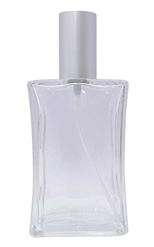 Clear Glass Empty Perfume Atomizer Spray Bottle Wholesale Perfume Bottles Refillable Essential Oil 100 ml- Pack of 2