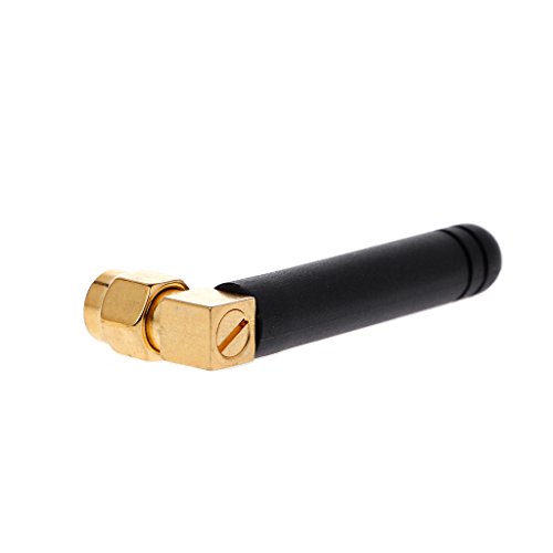 JUNESUN 433Mhz Antenna with Right Angle SMA Male Connector 2dBi 50mm - Thumbnail 3