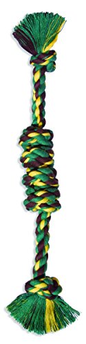 Flossy Chews Assorted Color Monkey Fist Bar, Large, 18-Inch