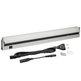 LED Unterbauleuchte Küche ROTA 15 W | Lichtleiste 90 cm | Aluminium Anbauleuchte mit Schalter | Küchenlampe Neutralweiß 4000 