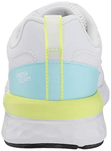 New Balance Women's Fresh Foam 515 Sport V2 Sneaker, White/Bali Blue/Lemon Slush, 10 M US 