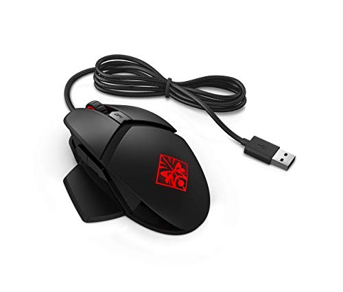 OMEN by HP Wired USB Gaming Reactor Mouse (Black/Red) (Renewed)