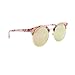 Mio Eyewear [Clubmaster - Pink Mirrored] Fashion Sunglasses for Woman (100% UV Protection) - Marble Dark Pink