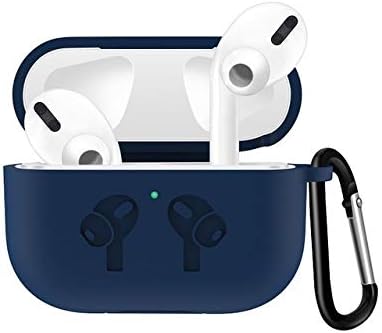 Amazon Dlinf Airpods Proトラベルイヤホンストレージバッグ用シリコンケースパターンプリントヘッドセットカバーフック付き持ち運びに便利 青 Dlinf イヤホン ヘッドホンケース