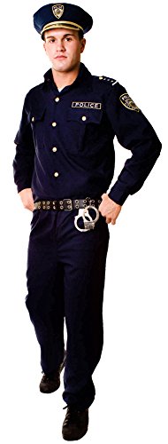 Adult-Costume Adult Police Medium Halloween Costume - Adult Medium