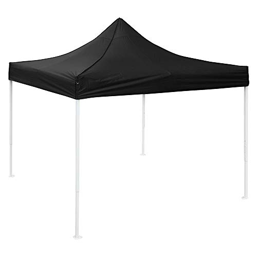 Instahibit 10x10ft Pop Up Top Replacement Instant Canopy Patio Pavilion Gazebo Sunshade Tent Oxford Cover Outdoor Black