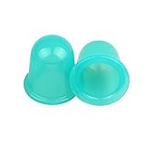 GBSELL 2Pcs Small Cups Anti Cellulite Vacuum Silicone Massage Cupping Cups (Green)