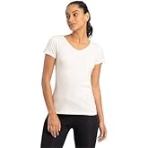 ayaecofashion AYA | Women's Organic Pima Cotton V-Neck T-Shirt | White L