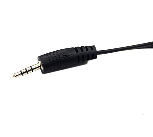 Poyiccot Scart Cable, 21 Pin Scart Jack to 3.5mm Male Stereo Jack Full HD Multiple Shieldings Precision Connector Cable -1.5m/ 5 feet - Thumbnail 2