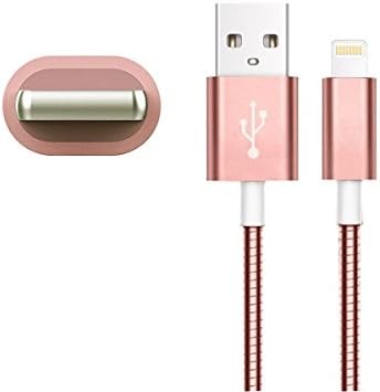 Iphone 8-Pin Lightning to USB Charging Data Cable (3.3 Feet 1 Meter),Metal USB Charging Cable, Sync and Charge Cord for iPhone 7/7Plus/6/6Plus/6S/6S Plus/5/5S/5C/SE, iPad, iPod