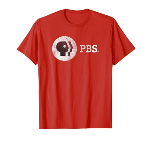 PBS Vintage Round White Logo Public Broadcasting Service T-Shirt