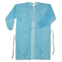 Nobles Healthcare Disposable Blue Isolation Gown Size: Universal Qty: 50 per Case