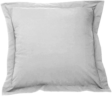 Set Of 2 European Square Pillow Shams Silver Grey Pack Of 2 600