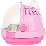 gutongyuan Portable Hamster Carry Cage, with Water Bottle Travel Handbags &Outdoor Carrier Vacation House for Small Animals L
