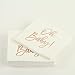 Andaz Press Rose Gold Foil Lunch Napkins, Oh Baby!, 6.5-inch, 50-Pack, Shiny Metallic Tableware Supplies for Baby Shower, Modern Party Paper Napkins in Bulk, Decorations