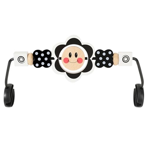 iGRATENS Baby Bjorn Bouncer Toy Bar, Toy Bar for Bouncer Balance Soft & Bliss, Easy to Attach and Remove, Child-Friendly Materials, Ideal for Baby, Black and White Toys