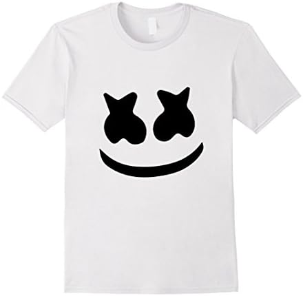 Mens Mello Smile - Simple Minimalistic Design T-Shirt Medium White