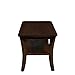Leick Home 10303 Boa Condo/Apartment Coffee Table with Shelf, Chocolate Oak