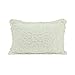 Beatrice Home Fashions Medallion Chenille Bedspread, Standard Sham, Ivory