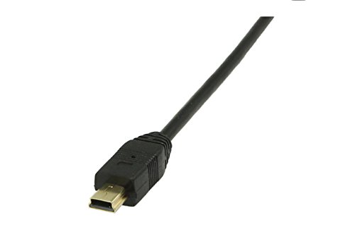 CGTime 10 Inchs Gold plated USB 2.0 Mini Male to USB Type C Male Right Angle Sync and Charge Converter Adapter Cable Cord