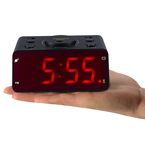 Timegyro Digital Alarm Clock,Super Loud Desk Clock with Kitchen Timer,Snooze for Kitchen,Bedroom,Heavy Sleepers